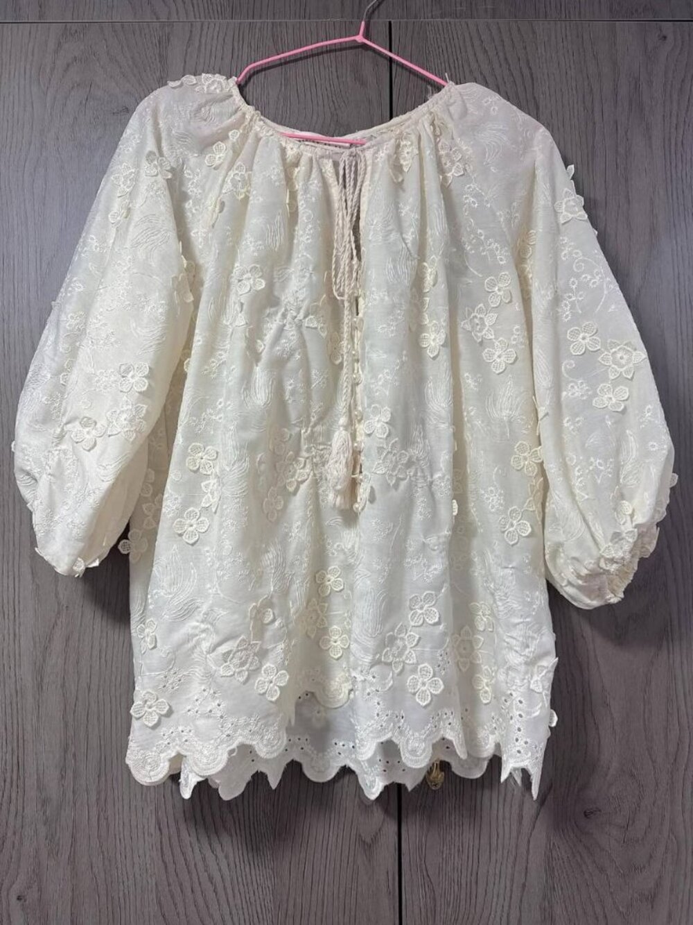 White Embroidered Blouse